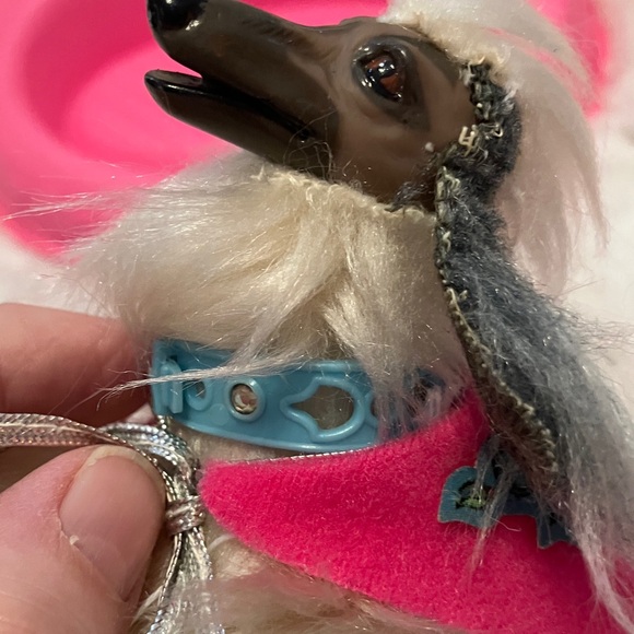 Barbie Beauty Afghan Dog With Bed, collar, bowl 1979 vintage - Picture 6 of 6